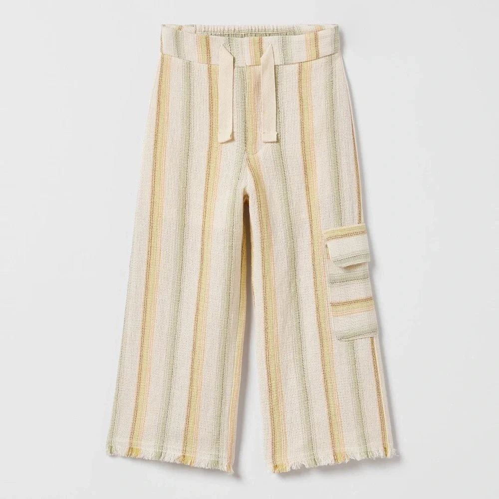 Zara girl Collection Pants 10 striped